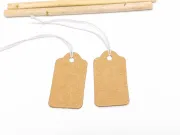 Etichete pentru pret cu ata elastica 33x18x0.4mm natur (50buc)