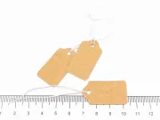 Etichete pentru pret cu ata elastica 33x18x0.4mm natur (50buc)