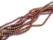 Margele sticla 6mm burgundy grape AB (sirag)