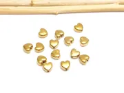 Margele otel inoxidabil 304 auriu inima 5x5x3mm (1buc)