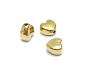 Margele otel inoxidabil 304 auriu inima 5x5x3mm (1buc)