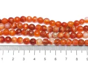 Sirag agate fatetat 6mm caramiziu