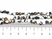 Sirag agate fatetat 4mm negru alb