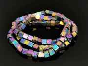 Sirag lava electroplacata cub 4x4mm metalic mix