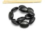 Sirag scurt Onix oval plat 17x12mm