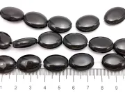 Sirag scurt Onix oval plat 17x12mm