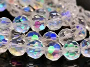 Margele cristal rotund 8mm transparent heliotrop (sirag)