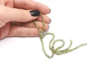 Sirag Cubic Zirconia sfere fatetate 3mm olive