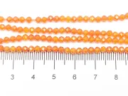 Sirag Cubic Zirconia sfere fatetate 3mm portocaliu
