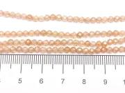 Sirag Cubic Zirconia sfere fatetate 3mm bej sampanie