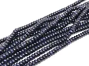 Sirag blue goldstone rondele 4x2mm