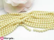 Perle preciosa maxima 4mm pearlescent yellow (1buc)