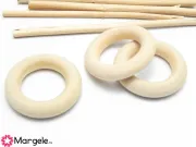 Inel lemn natur 40x8mm (1buc)
