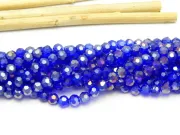 Margele cristal rotund fatetat 4mm blue AB (sirag)