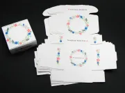 Cutiuta carton pentru bijuterii 6.5x6.5x3cm handmade