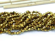 Margele cristal biconic electroplacat 4mm auriu (sirag)