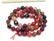 Sirag agate fatetat 8x7mm mix