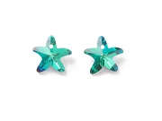 Pandantiv sticla stea de mare 15x14x7mm peacock