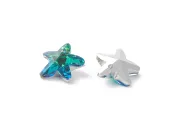 Pandantiv sticla stea de mare 15x14x7mm peacock