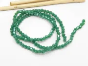 Margele cristal biconic 2x3mm verde opac lustered (sirag)