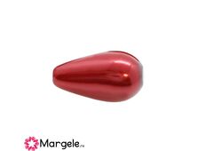 Perle preciosa pear 15x8mm red (1buc)