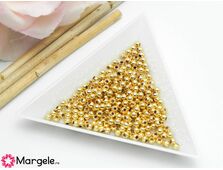 Margele otel inoxidabil 3mm auriu (1buc)