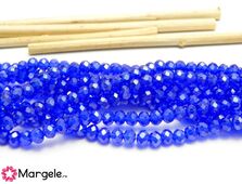 Cristal rondel 4x3mm lustered blue (1buc)