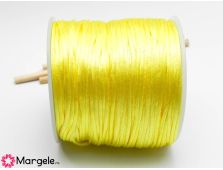 Snur satinat 1mm galben (5m)