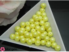 Perle cehia 6mm powder pastel yellow (10buc)
