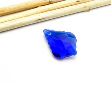 Pandantiv sticla 22x15mm blue (1buc)