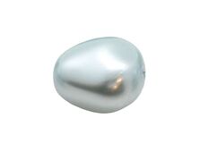 Perle preciosa elliptic 11x9.5mm light blue (1buc)