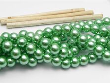 Perle de sticla 8mm verde (10buc)