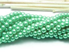 Perle de sticla 4mm verde
