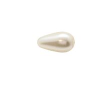 Perle preciosa pear 10x6mm light creamrose (1buc)