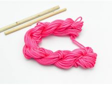Snur cu nylon pentru bratari 2mm roz inchis (12m)