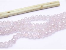 Cristal rondel 6x5mm pearl pink AB (1buc)