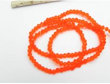 Sirag cristal rondel 3x2.5mm portocaliu