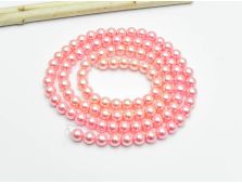 Sirag perle de sticla calitate a 4mm roz aprins