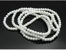 Sirag perle de sticla 3mm alb