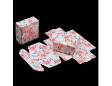 Cutiuta carton pentru bijuterii 6.5x6.5x3cm trandafir