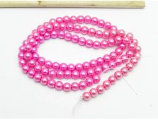 Sirag perle de sticla calitate a 4mm mix roz
