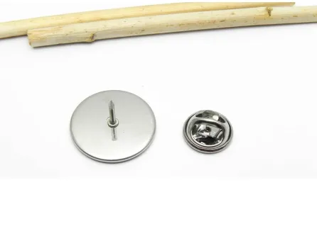 Baza rever/brosa otel inoxidabil 304 cu pin si fluturas, platou 18mm