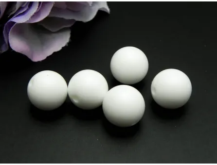Margele de silicon 14mm alb (1buc)