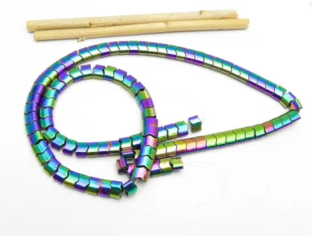Sirag hematit ondulat 6x4mm multicolor