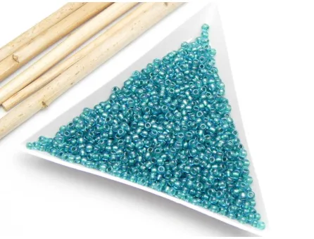 Toho rotunde 11/0 inside color lt. sapphire/metallic teal lined (5g)