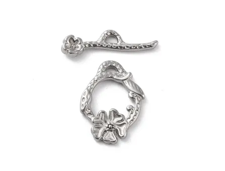 Inchizatoare toggle otel inoxidabil floare 25x15mm