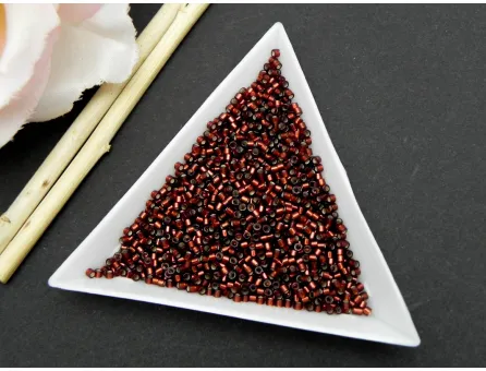 Miyuki delica 11/0 silver lined dark cranberry (5g)