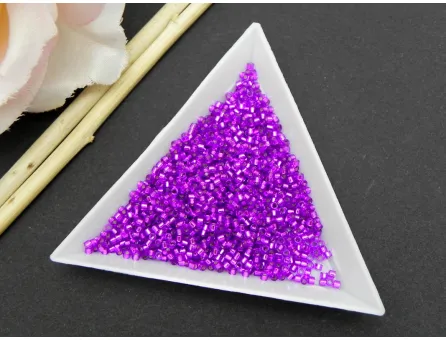 Miyuki Delica 11/0 Silver Lined Bright Violet (5g)