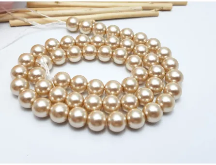 Perle de sticla calitate a 8mm nude (sirag)