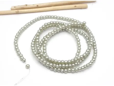 Perle de sticla 3mm gri deschis (sirag)